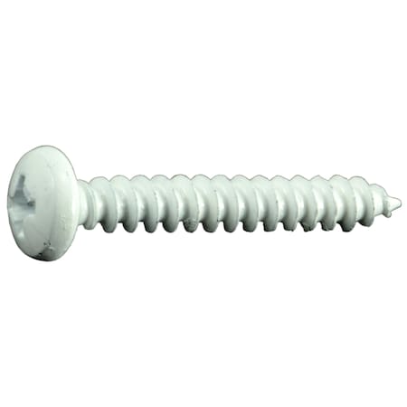 Midwest Fastener Sheet Metal Screw, #10 x 1-1/4 in, Painted Steel Pan Head Phillips Drive, 25 PK 35976